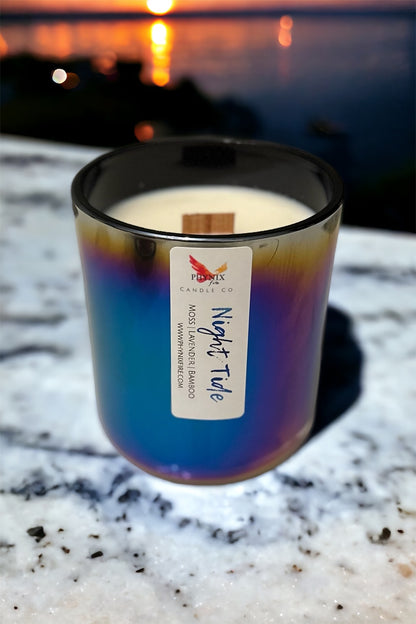Night Tide 12 oz Candle - Moss | Coral | Bamboo
