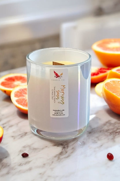 Morning Sun - 12 oz Candle - Tangerine | Peach | Agave