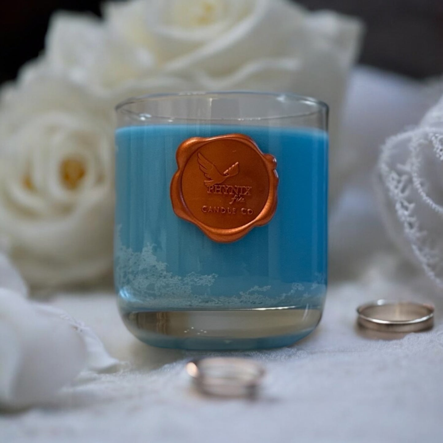 Something Blue - 8 oz Candle - Rose | Lily | White Jasmine