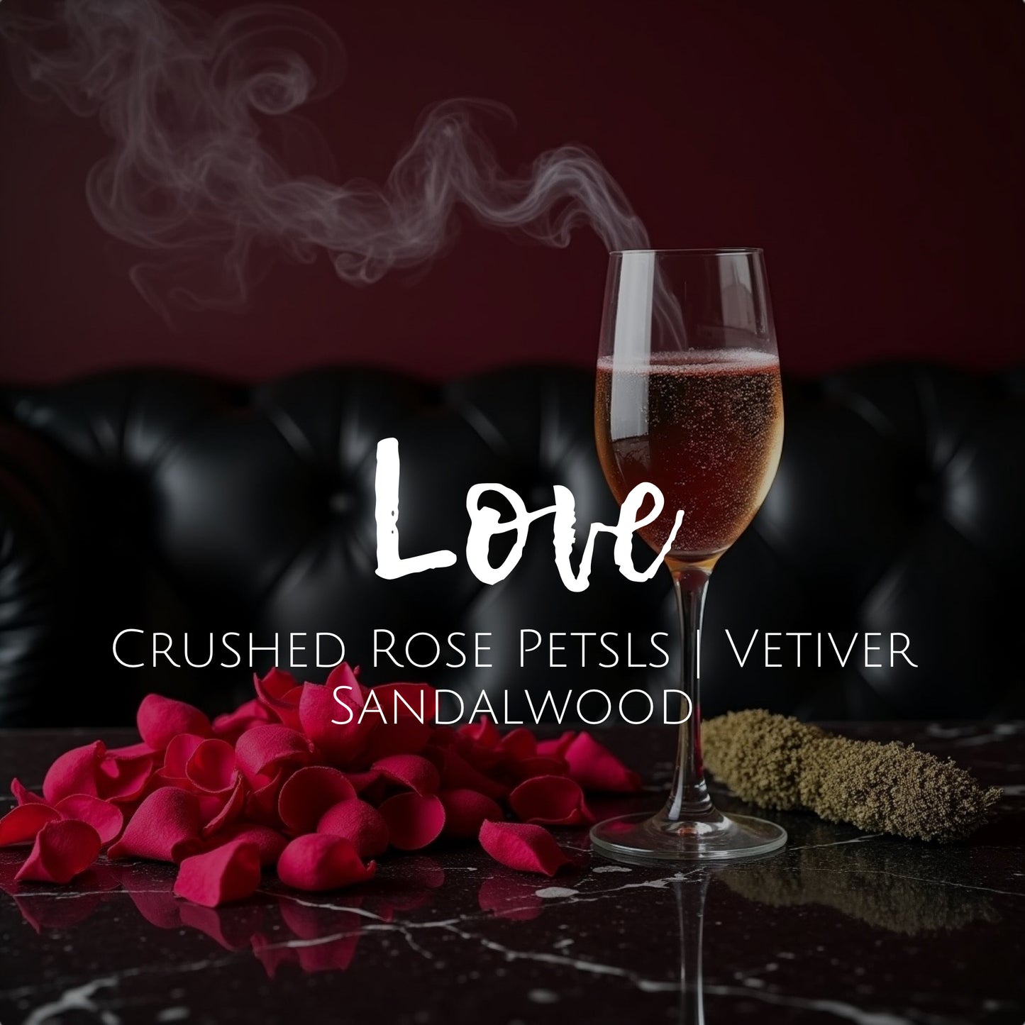 Love - Scent Crystals - Crushed Rose Petals | Vetiver | Sandalwood