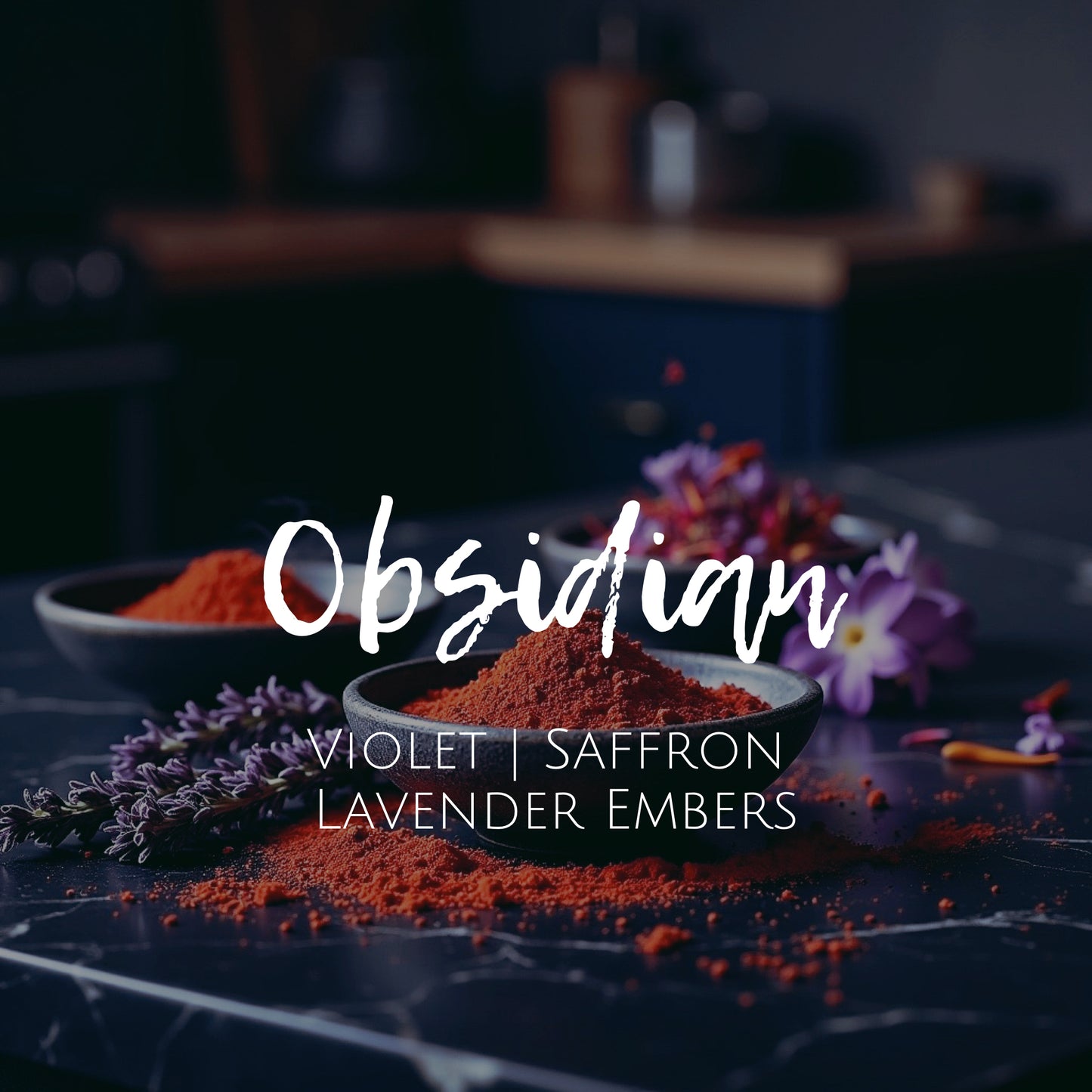 Obsidian - Scent Crystals - Violet | Saffron | Lavender Embers