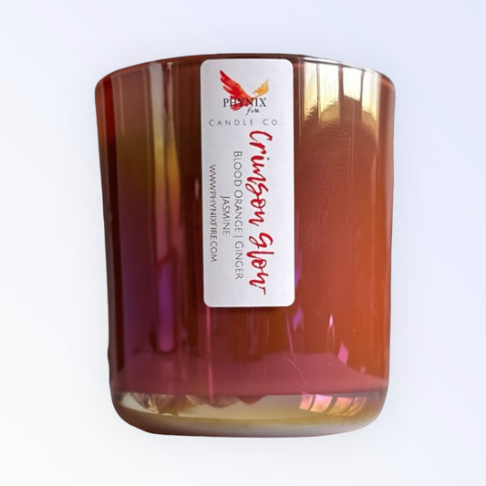 Crimson Glow 12 oz Candle - Blood Orange | Ginger | Jasmine