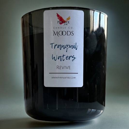 Tranquil Waters - Revive - 12 oz Candle - White Tea | Yuzu Blossom | Rain Water