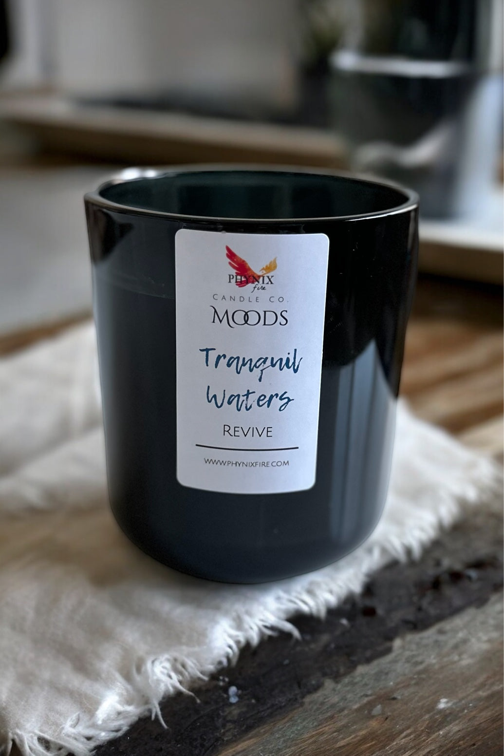 Tranquil Waters 12 oz Candle - Revive - White Tea | Yuzu | Rain Water