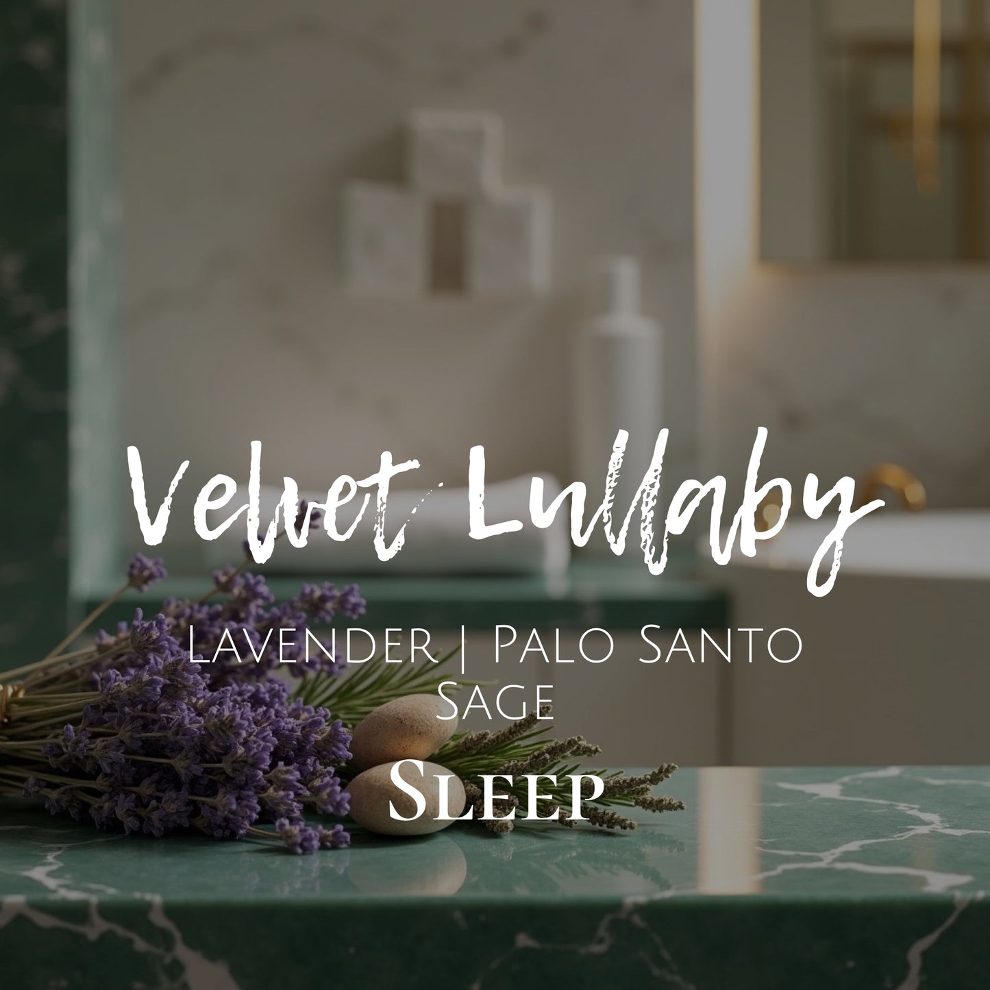 Velvet Lullaby 8 oz Candle - Sleep - Lavender | Palo Santo | Sage